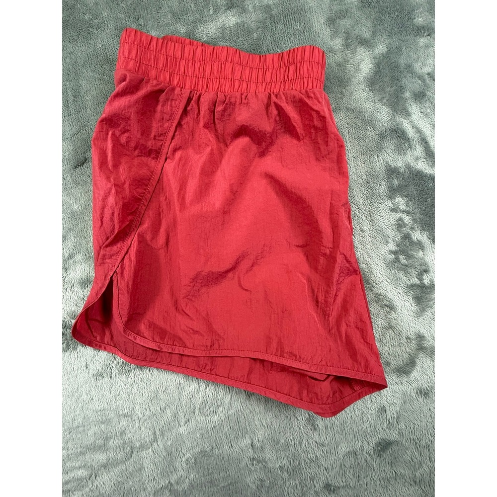 Aeropostale Womens Red Nylon Athletic Dolphin Shorts Size Medium 1336 LXAHVT22